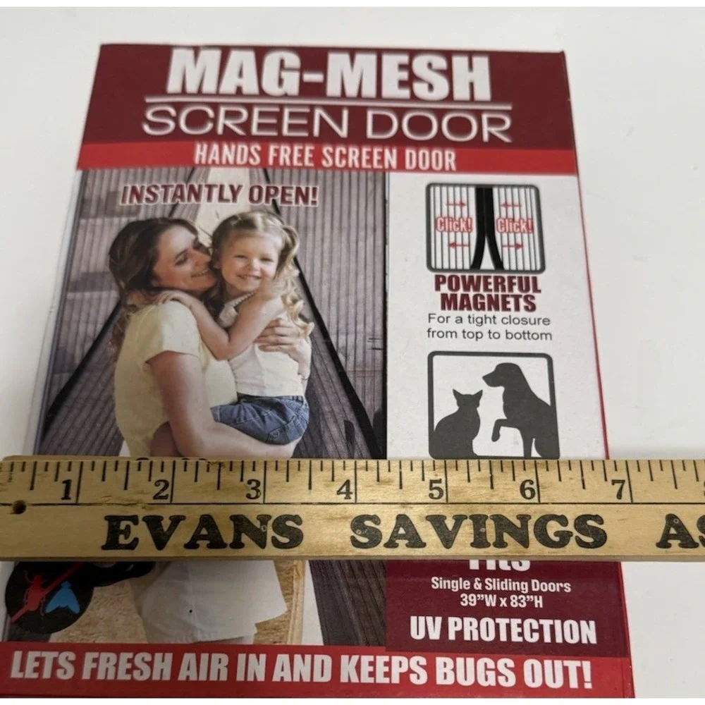 MAG-MESH Magnetic‎ Screen Door Heavy Duty Strong Magnets & Mesh 39